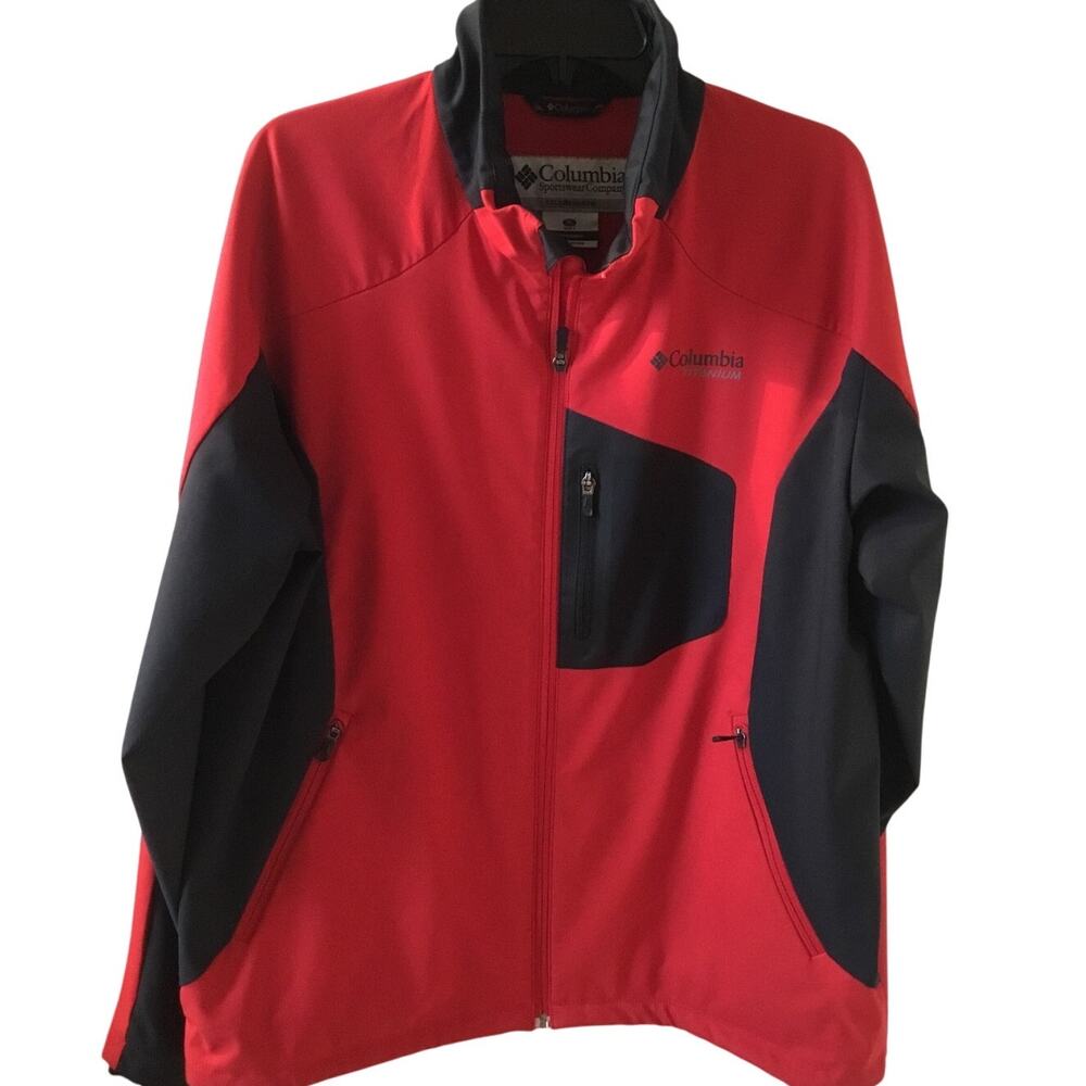 Columbia Titanium Interchange Omni-shield Jacket Red/Black Men's XL